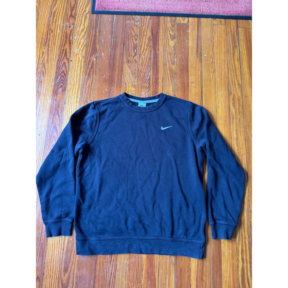 Nike Mens Crewneck Sweatshirt Fleece Pullover Swoosh Logo Large